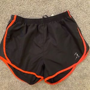 Black and Pink Athletic Shorts